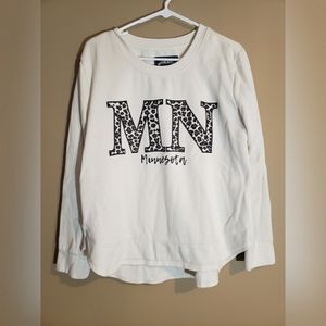CLOSET CLOSING! Minnesota Leopard Print Crewneck